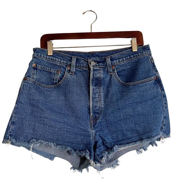 Levi's Pants - Levi’s 501 High Rise Cutoff Shorts Womens 30 Button Fly Raw Hem Vintage Festival